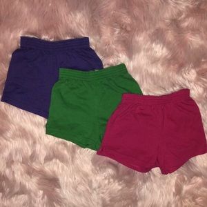 3 pairs of Soffe shorts